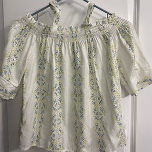Love Notes Juniors Cold Shoulder Blouse, Sz M